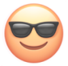 Sunglasses emoji.